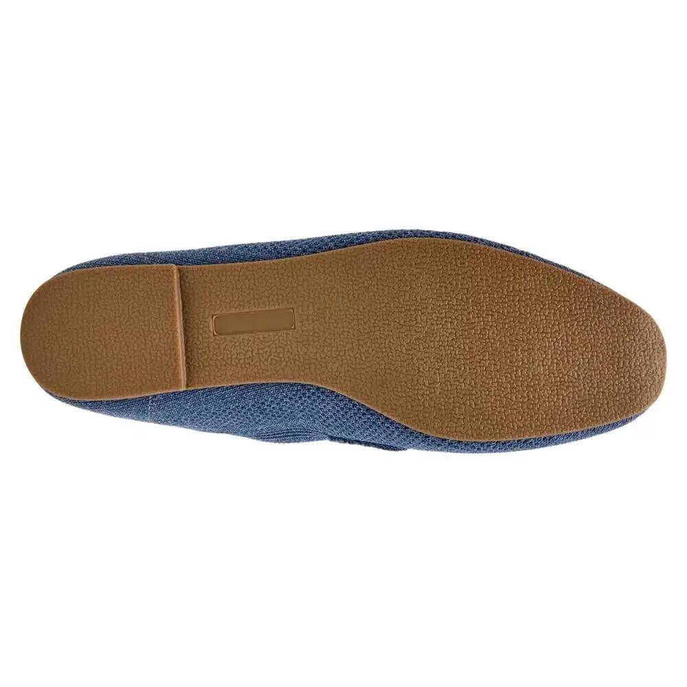 Anne Klein Talia Loafers Women's US 8 Blue Moc Toe Comfort Slip On Flats GAL1569